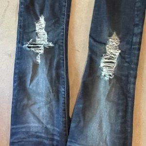 Madewell Distressed Jeans Size 26 9" High-Rise Skinny
